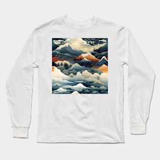 Fantasy Landscapes Mountains Pattern 6 Long Sleeve T-Shirt